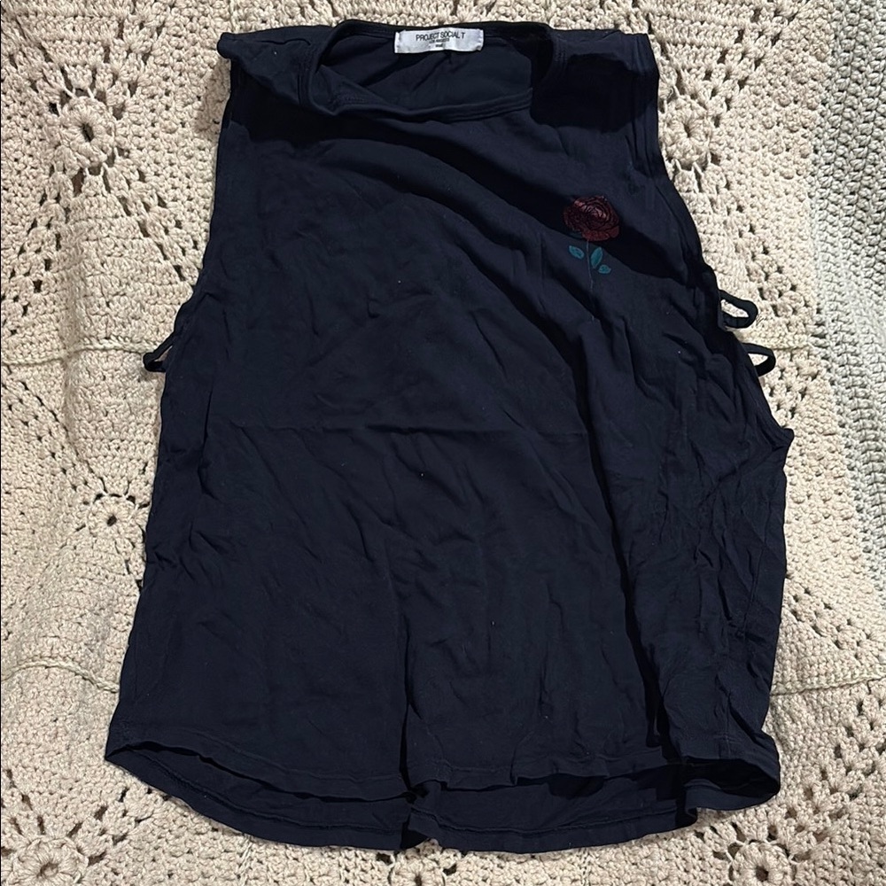 Project Social T Midnight Sleeveless Top